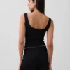 Mini-ribkant Henley-pyjama-tanktop