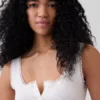 Mini-ribkant Henley-pyjama-tanktop