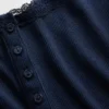Mini-ribkant Henley-pyjama-tanktop