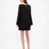 Mini-shiftjurk met boothals