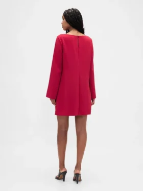 Mini-shiftjurk met boothals