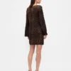 Mini-shiftjurk met boothals