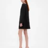 Mini-shiftjurk met boothals