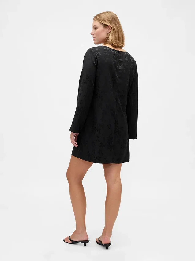 Mini-shiftjurk met boothals