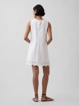 Mini-shiftjurk met oogjeszoom