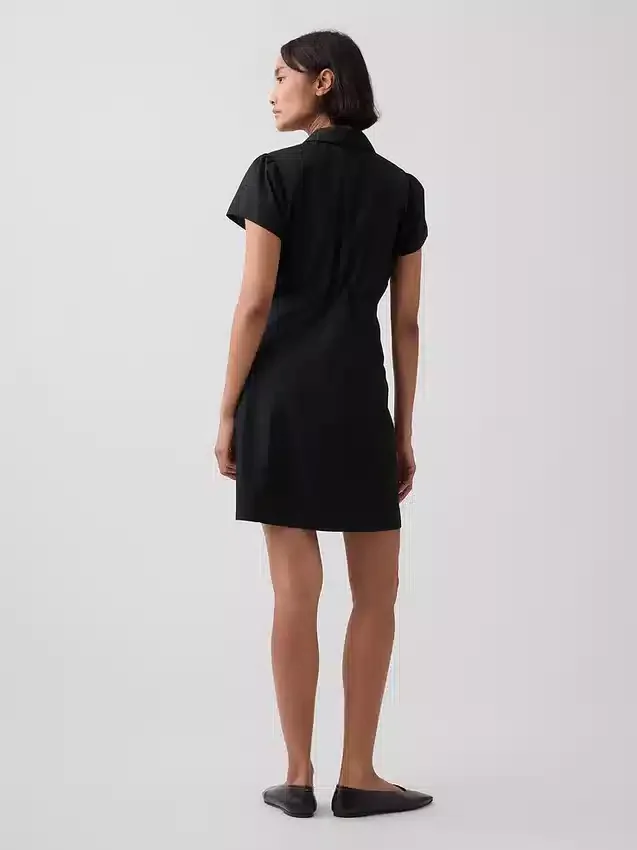 Mini-shirtjurk met empire-taille