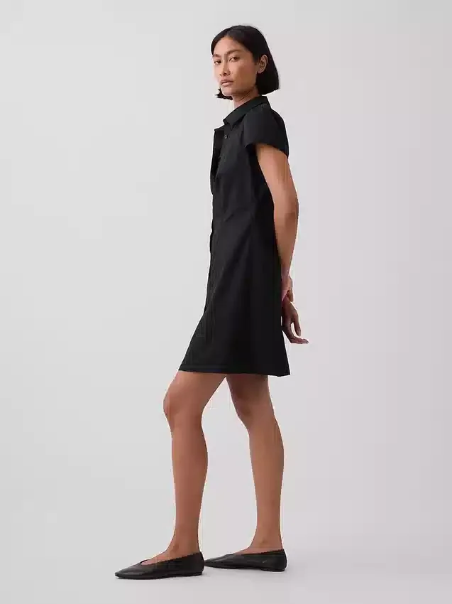 Mini-shirtjurk met empire-taille