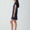 Mini-shirtjurk met empire-taille