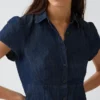Mini-shirtjurk met empire-taille