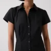 Mini-shirtjurk met empire-taille