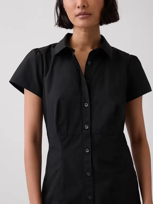Mini-shirtjurk met empire-taille