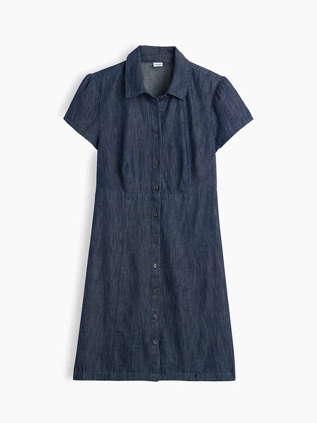 Mini-shirtjurk met empire-taille