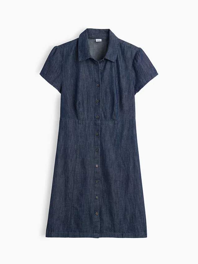 Mini-shirtjurk met empire-taille