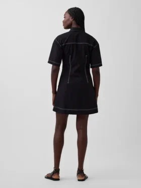 Mini-shirtjurk van popeline