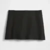 Mini-skort van linnenmix met lage taille