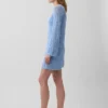 Mini-trui-jurk van pointelle