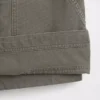 Mini-utility-skort met hoge taille