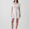 Minijurk met gesmokte taille