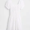 Minijurk met gesmokte taille