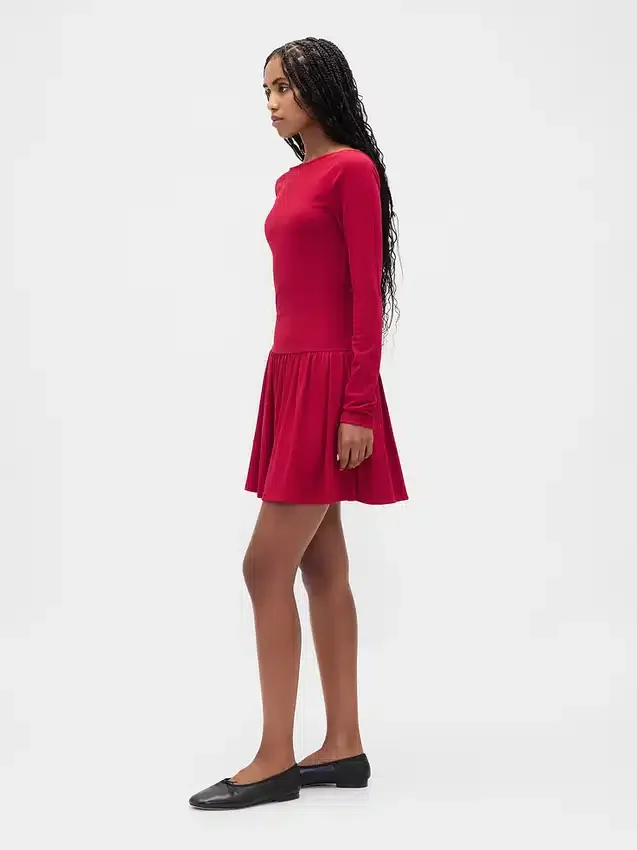 Minijurk met lage taille