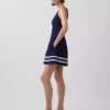 Minijurk met verlaagde taille van linnenmix