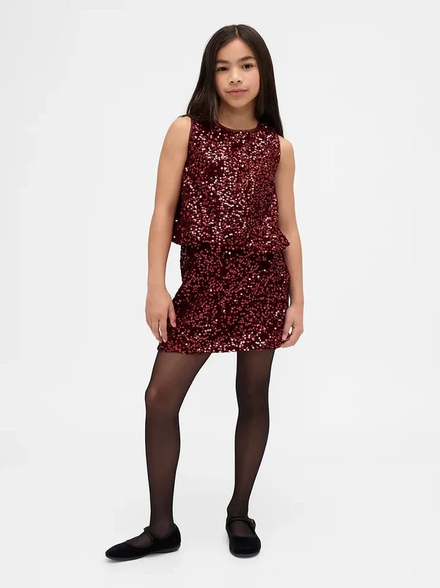 Minirok met pailletten voor kinderen