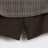 Miniskort met visgraatpatroon