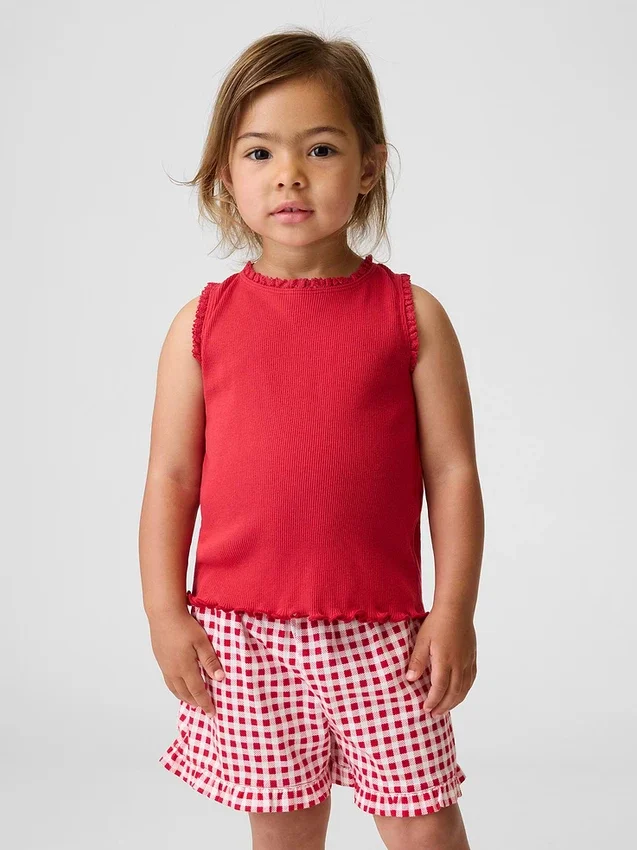 Mix & Match geribde tanktop voor Baby & Peuter