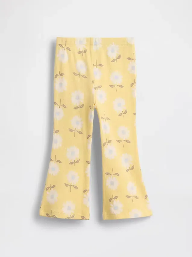 Mix & Match-legging met uitlopende pijpen en ribbelpatroon voor Baby & Peuter