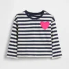 Mix & Match T-shirt met hartvormig zakje voor Baby & Peuter
