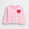 Mix & Match T-shirt met hartvormig zakje voor Baby & Peuter