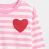 Mix & Match T-shirt met hartvormig zakje voor Baby & Peuter
