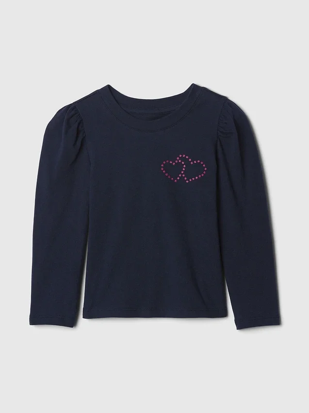 Mix & Match T-shirt met pofmouwen voor Baby & Peuter