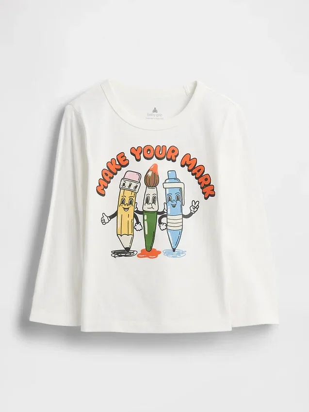 Mix & Match T-shirt met print voor Baby & Peuter