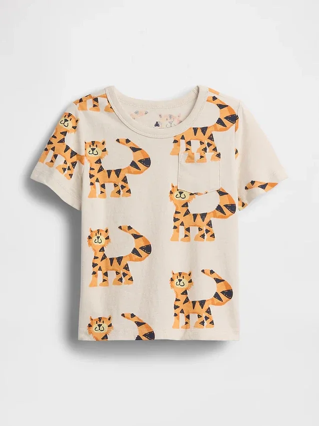 Mix & Match-T-shirt met zak voor Baby & Peuter