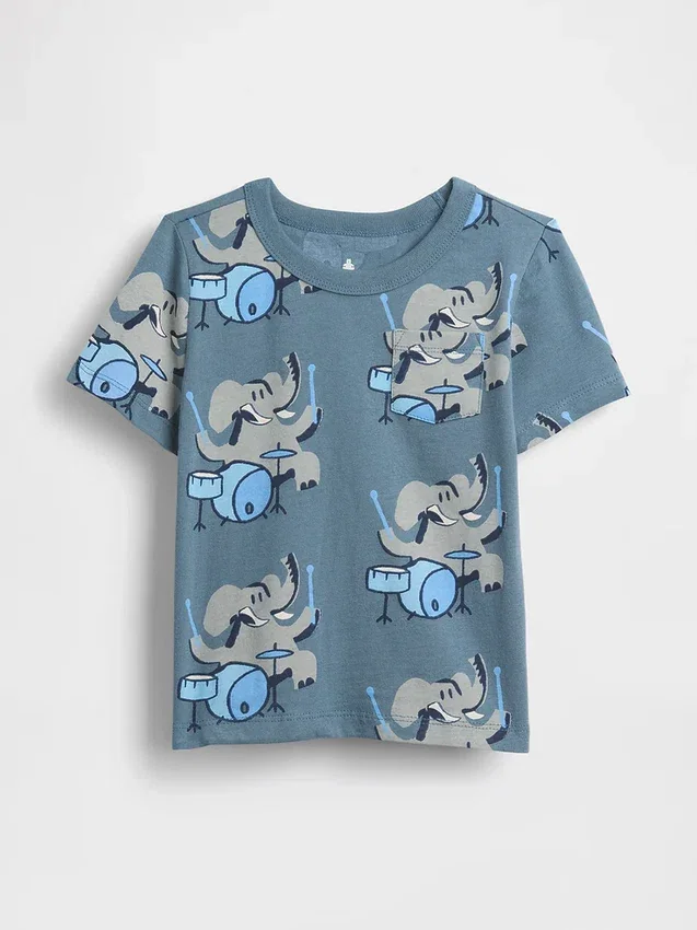 Mix & Match-T-shirt met zak voor Baby & Peuter