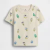 Mix & match T-shirt met zakje en print voor Baby & Peuter