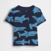 Mix & match T-shirt met zakje en print voor Baby & Peuter