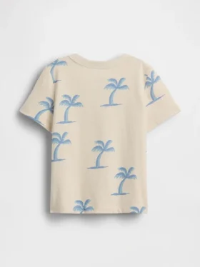 Mix & match T-shirt met zakje en print voor Baby & Peuter