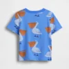 Mix & match T-shirt met zakje en print voor Baby & Peuter