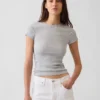 Modern geribd T-shirt