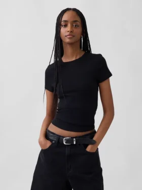 Modern geribd T-shirt
