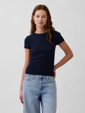 Modern geribd T-shirt