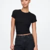 Modern geribd T-shirt