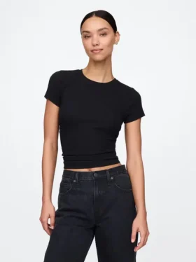 Modern geribd T-shirt