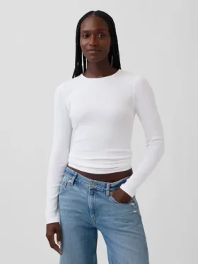 Modern geribd T-shirt