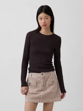 Modern geribd T-shirt