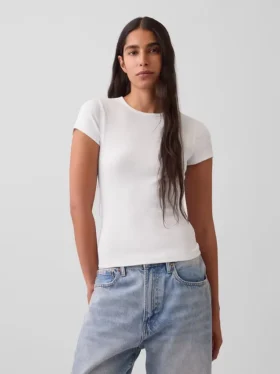 Modern geribd T-shirt