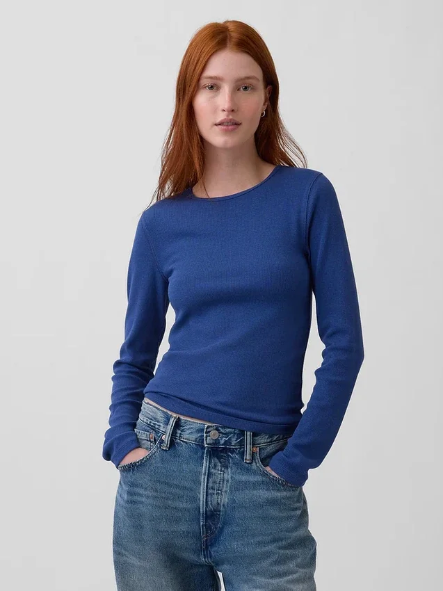 Modern geribd T-shirt