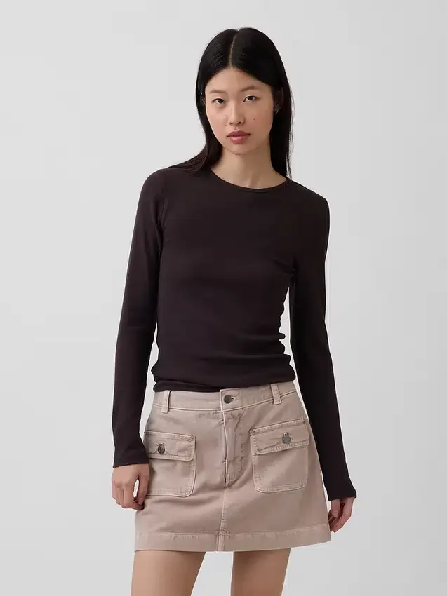Modern geribd T-shirt